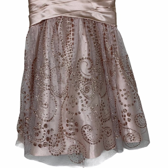 Hailey Logan Adrianna Papell Strapless Tulle Dress - Picture 4 of 12